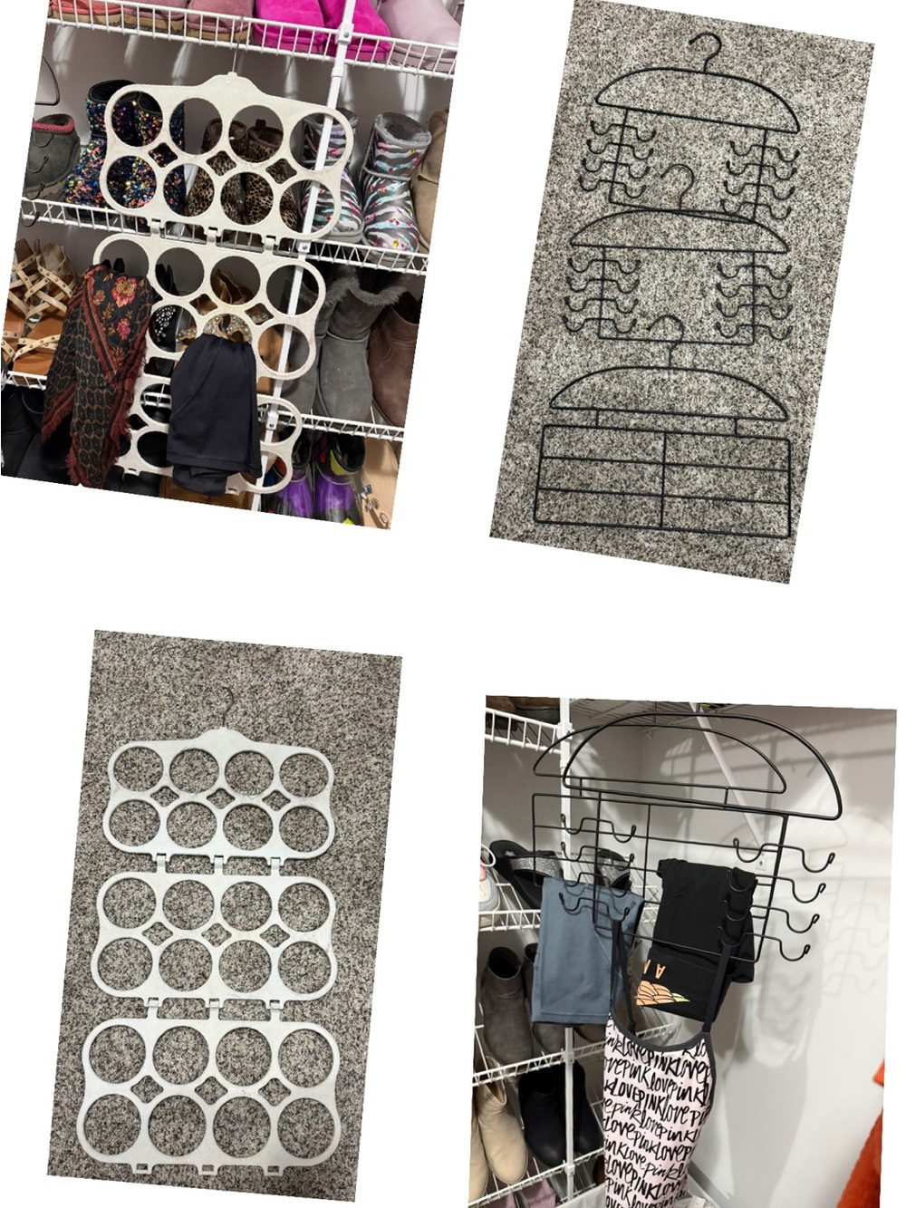 IKEA Black Multi-Ring and Multi-Hook Closet Hangers